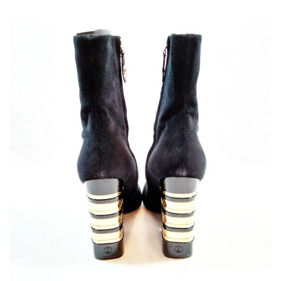 Louis Vuitton Black Suede Boots 37/7 - Picture 3 of 7